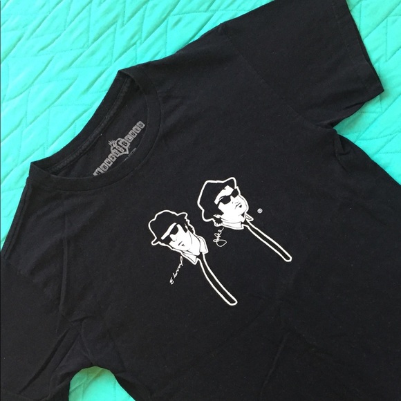 Black cotton graphic T-shirt with J&E Blues 😎 - Picture 1 of 2